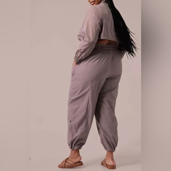 Athleta x Alicia Keys Keys Utility Jumpsuit gold hardware smoked almond - Picture 3 of 11